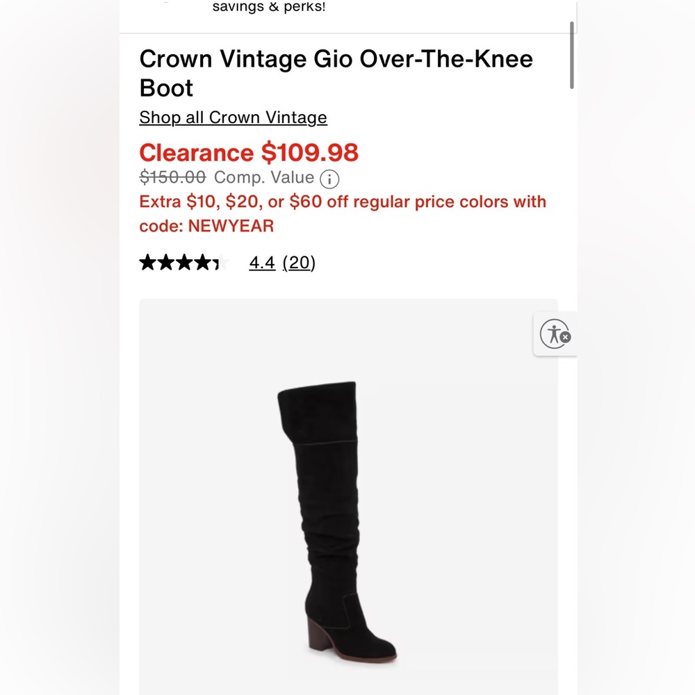 Crown Vintage Gio over the knee boots